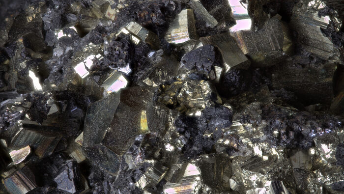 Macro image of lead zinc ore