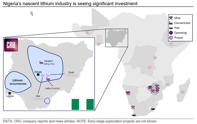 Nigeria’s nascent lithium industry is seeing significant investment