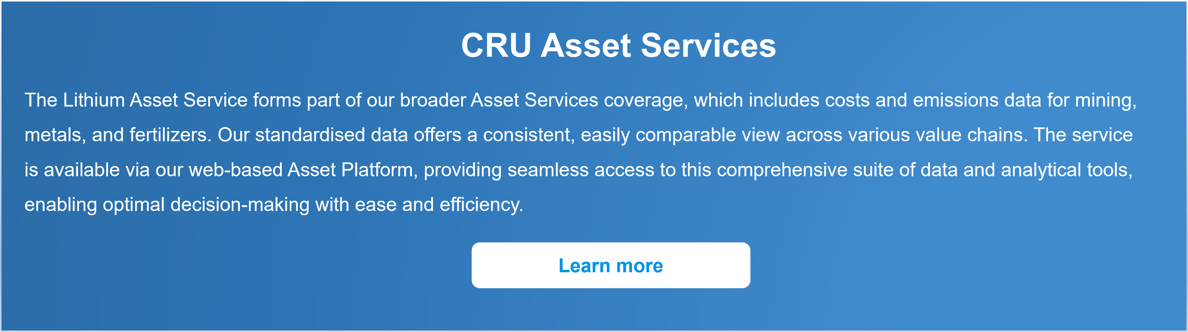 CRU Asset Services